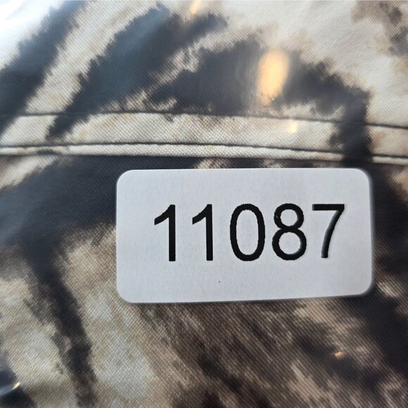 Womens Susan Graver Brown Animal Print Blazer Jacket Belted Polyester Spandex S - Picture 7 of 7